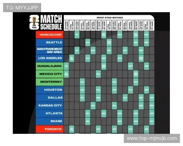 2026年世界杯赛程表最新公布，完整比赛时间和场馆信息全解析